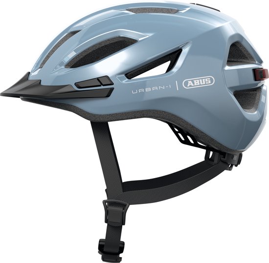 Fietshelm ABUS URBAN-I 4.0 glacier blue S - 51-55 cm - blauw - Geschikt voor gebruik op elektrische fietsen - stadsfietsen - 250 g