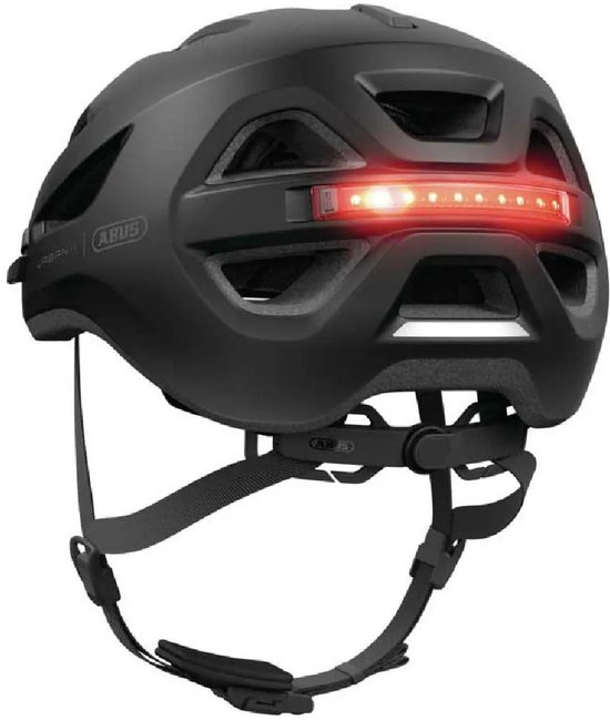 Fietshelm ABUS URBAN-I 4.0 velvet black S - 51-55 cm - zwart - Geschikt voor gebruik op elektrische fietsen - stadsfietsen - 250 g