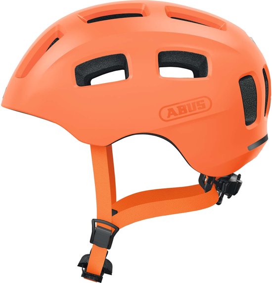 Fietshelm ABUS YOUN-I 2.0 mono orange M - 52-57 cm - oranje - Geschikt voor gebruik op elektrische fietsen - stadsfietsen - 260 g