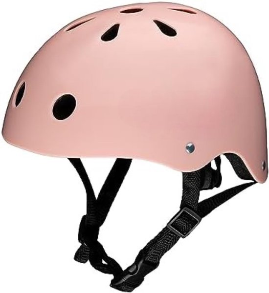 Fietshelm baby 1 jaar - Fietshelm kind - 47-58 cm - Roze mat van Merkloos