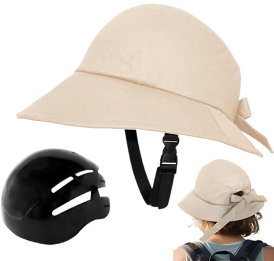 Fietshelm – Fietshelm voor volwassenen – Helm in petstijl – Hoofdomtrek 58–60 cm – Verdikte EVA-dempingslaag – Geschikt voor buitenactiviteiten dagelijks gebruik – grijs