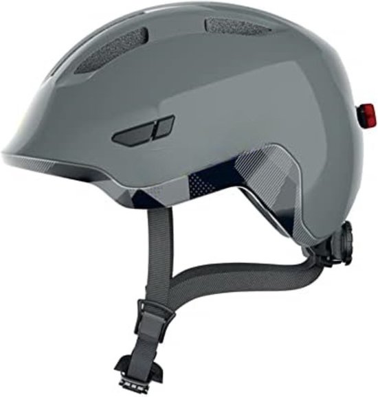 Fietshelm kind - ‎33,5 x 25 x 19,5 cm - Glanzend grijs / S(45-50cm) van AMIGO