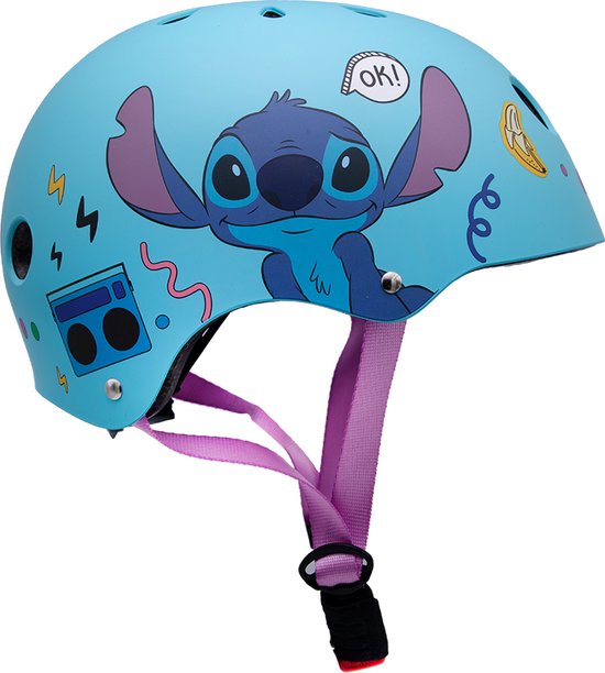 Fietshelm Kinderen Jongens en Meisjes Stitch Kinderhelm 52-56 cm Blauw van Sport Direct