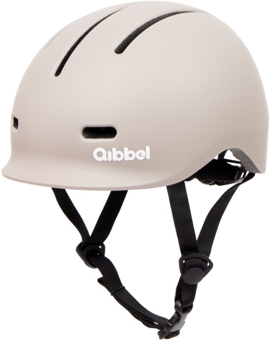 Fietshelm Qibbel kinderhelm 52-56cm (S) - Pebble Grey - Grijs van Merkloos
