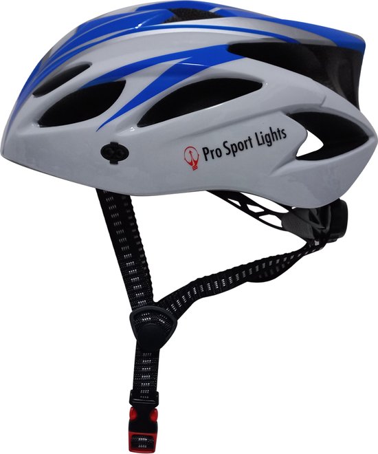 Fietshelm Volwassenen Dames/Heren - Allround 52/58cm - Blauw/Wit