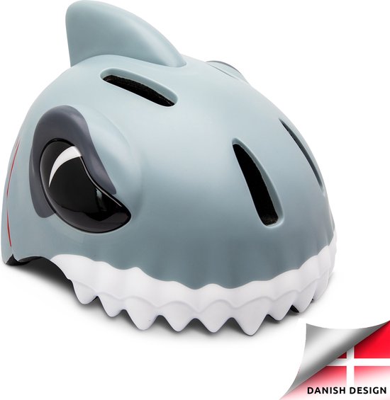 Fietshelm voor kinderen | Grijze Haai | Crazy Safety | EN1078 Gecertificeerd van Crazy Safety