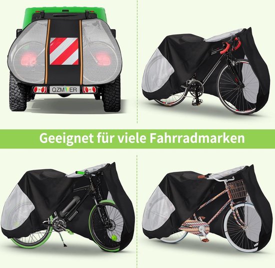 Fietshoes - 1 fiets - achterste fietsendrager - waterdicht - duurzaam - 400D Oxford-weefsel fietshoes van FIETSHOES