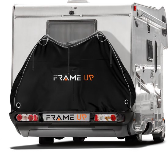 Fietshoes Fietsendrager voor 1 of 2 fietsen - Auto/Caravan/Dissel - 100% Waterdicht - 420D - Fietszeil - Fietsbeschermhoes - Universeel - Fietshoes Elektrische fiets - Anti-diefstal - Fietsbeschermhoes - Incl. Opbergzak van Merkloos