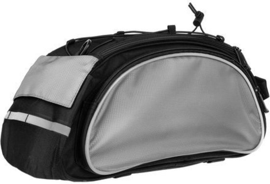 Fietshoes met opbergkoffer - Scouterhoes - Zwart/Grijs - Waterdicht - Fiets beschermhoes - 18x40x17cm van FIETSHOES