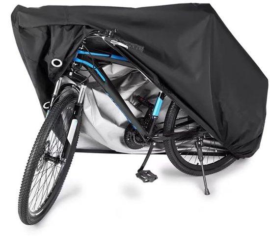 Fietshoes - Scheurvast Oxford-materiaal van 210D - Buitenfietshoes - Stofdicht, regenbestendig, UV-bestendig - Met sleutelgat en winddichte gesp om verlies te voorkomen - Geschikt voor mountainbikes en racefietsen - Zwart van Merkloos
