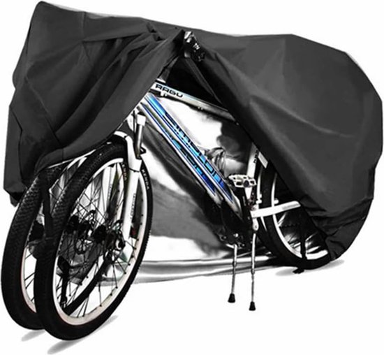 Fietshoes Universeel Voor Alle Fietsen - Waterdicht Ultra Sterk Oxford - Fiets Hoes Voor 1 / 2 Fietsen - Fietsbeschermhoes - Fietshoes - Elektrische Fiets, Mountainbike, Etc - Zwart - Voor Fietsendrager En Stalling van FIETSHOES