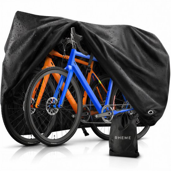 Fietshoes - XXL Hoes - Universeel - Sterk & Waterdicht - 1 of 2 Fietsen - Met Slotgaten & Klikgespen - Inclusief Opberghoes - Rheme van Merkloos