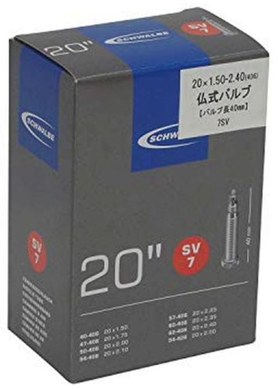 Fietskamers Presta 20 x 1,5-2,50 inch - Zwart