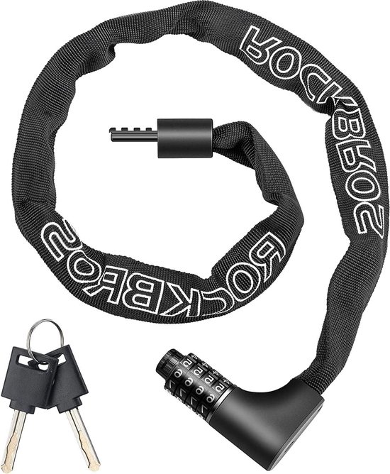 Fietskettingslot hoog Beveiligingsniveau 95cm/15.61mm - waterdichte hoes - Fiets Motor E-bike - ROCKBROS Fatbike slot van ROCKBROS