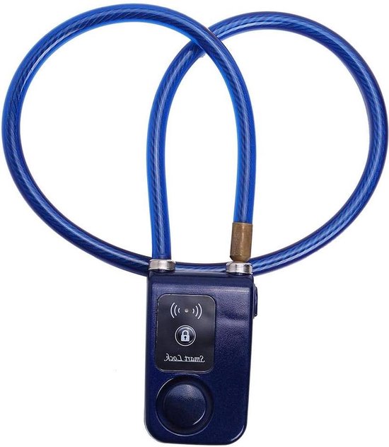 Fietskettingslot waterdicht high-performance fietsslot app-besturing bluetooth smart wireless diefstalalarm-kettingslot met 105 dB alarm voor . van Lamicall