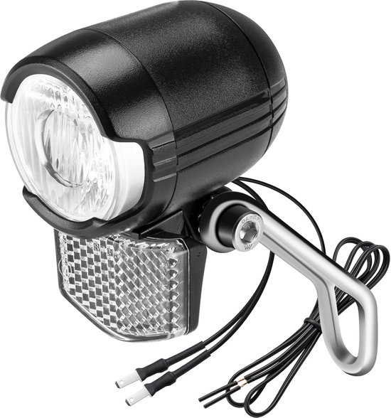 Fietskoplamp 30 LUX LED met StVZO goedkeuring - Dynamo Aangedreven Verlichting voor Fietsen