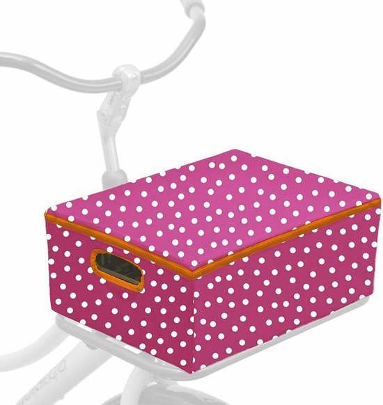 Fietskrat & Hoes M Pink Dots van Basil