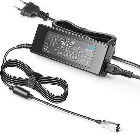 Fietslader 36 V 2 A - Elektrisch voor Mini Dirt 65 - XLR Lithium-accu - 3-polige stekker XLR - 18650 adapter Li-Ion - Voeding van XTRAZER