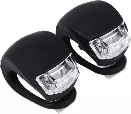 Fietslamp - 2 stuk(s) - Zwart - Rood & Wit - Fietsverlichting - Fietslicht -  Fietslampjes - Fiets