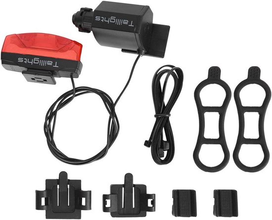 Fietslamp Achter - Dynamo Verlichting - Veilig Fietsen - Zelf Genererend - Mini Formaat - Rood