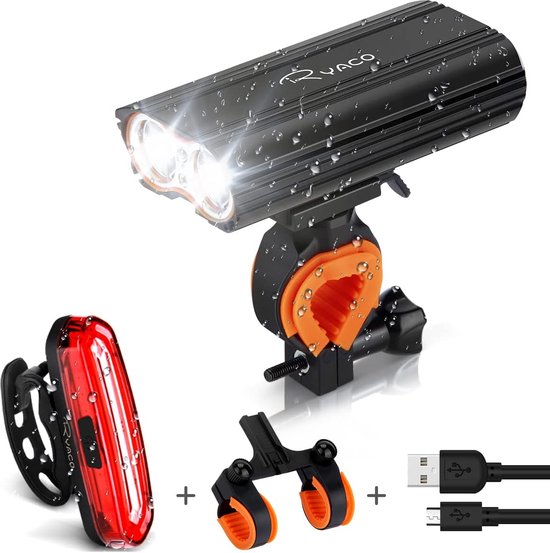 Fietslamp – fiets verlichting – duurzaam – waterbesteding - Bicycle light  - waterproo