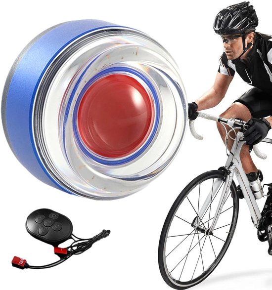 Fietslamp met Rem sensor - Achterlicht Fiets - Veilig Fietsen - Automatische Wake-up - 9.5 cm - Blauw