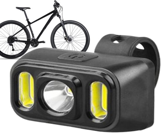 Fietslamp set - Verlichting voor fiets - Veilig fietsen - Oplaadbaar via USB-C - Compact formaat - Zwart