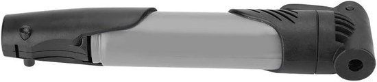 Fietsluchtpomp - Mini pomp - Banden oppompen - Compact en duurzaam - 19.5 cm - Grijs
