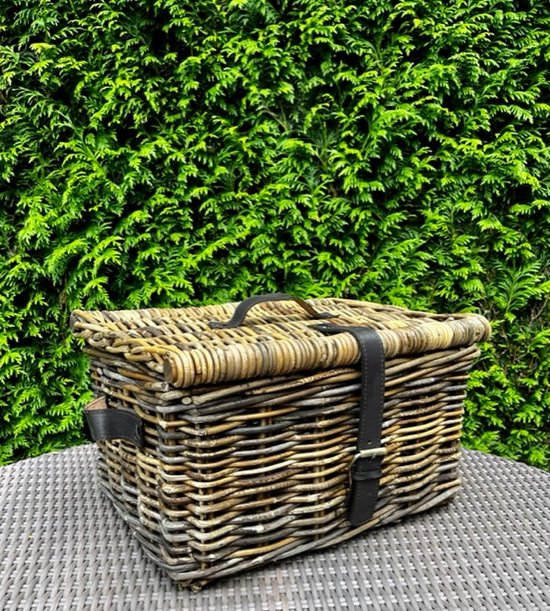 Fietsmand Casper in Brown Rotan 43x33x25cm van FastRider