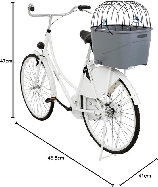 Fietsmand Hond Achter - Hondenfietsmand Bagagedrager - Honden en Katten - Fietsmand