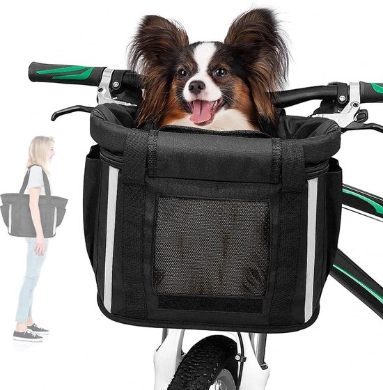 Fietsmand Hond - Fietstas Hond - Fietsmand Hond Voorop - Hondenfietsmand - Hondenfietstas - Fietstas Hond Voorop van Fast Rider