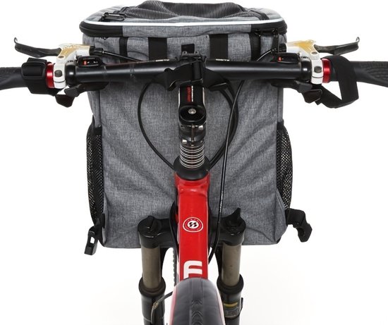 Fietsmand Hond - Hondenmand Fiets - Voorop - Fietstas Hond - Hondenfietsmand - Roze van Flamingo