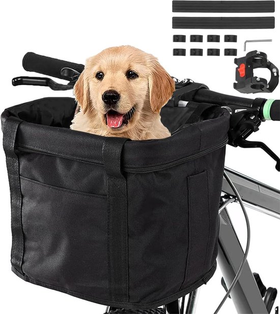 Fietsmand Honden - Hondenmand Fiets - Waterdicht - Voor Kleine Honden & Katten - Stuurmandje - Aluminium Frame - Waterdicht van Klassmodels