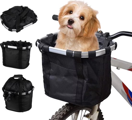 Fietsmand - Hondenmand Fiets Voorop - Fietsmand Hond Afneembaar - Boodschappentas - Hondenmand Fiets - LOUZIR