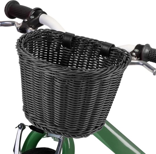 Fietsmand Kind Voorop, Kinderfietsmand voor Meisjes Jongens Pop Prinses Stuur, Handgeweven Fietsmand voor Kinderfiets, Strak en Stevig van Jilitac