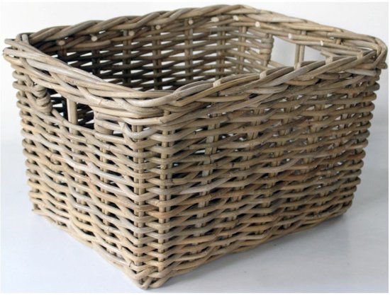 Fietsmand Rustic - rotan - 50 x 40 x 30 cm - voor transportfiets