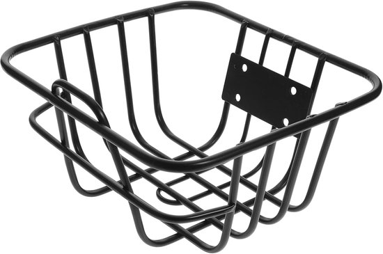 Fietsmand - Vooraan Gemonteerde Metalen Mand voor Stads- en Buitenritten - Geschikt voor Jongens Meisjes en Volwassenen - Zwart