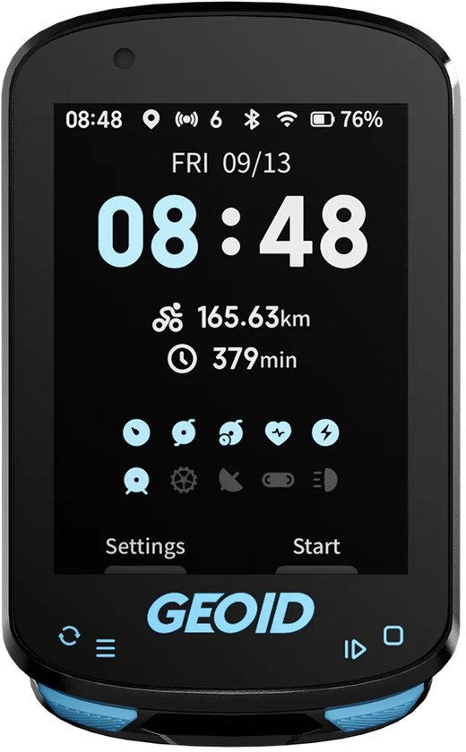 Fietsnavigatie GPS voor Fiets – Draadloze Fietscomputer met Kleurenscherm – Eenvoudige Routeplanning & Navigatie – WiFi & Bluetooth