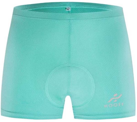 Fietsonderbroek Dames en Heren met Zeem - Fietsondergoed - Fietsonderbroek - Mint - S van Merkloos
