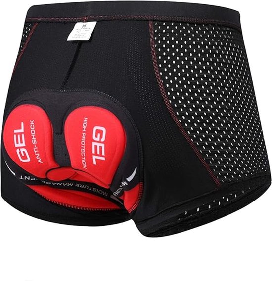 Fietsonderbroek Dames Heren Met zeem - Fietsonderbroek met 5D Gel Padding – Ademend en Sneldrogend Fietsondergoed - XL (taille 90-96 cm)