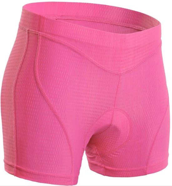 *** Fietsonderbroek Dames - Zeem - Roze - Fietsondergoed - Fietsonderbroek - Extra Zacht - XL van Heble® *** van Merkloos