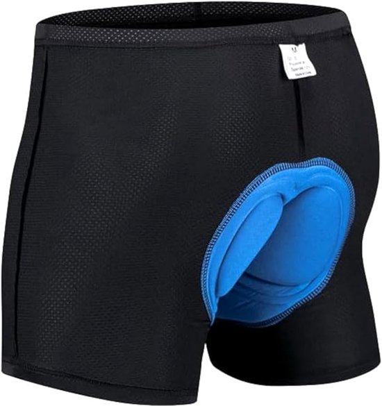 Fietsonderbroek - Professioneel Mountainbike Onderbroek - Ergonomisch Boxer - Zacht en comfortabel MTB Broek - Fiets Sportonderbroek met 3D Siliconen zitkussen - Sneldrogend - Lichtgewicht - Fietsen - cadeau voor fietsers - Unisex - L
