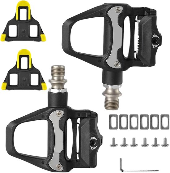 Fietspedaal - Pedaal - Geschikt Voor Shimano Spd-Sl - 9x10 Cm. Antislip Fietspedaal Met Fraaie Details - Voor Racefietsen, Langeafstandsritten En Buitengebruik van Merkloos