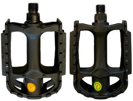 Fietspedalen - Anti-Slip Fietspedalen Set met Reflectoren - Zwart - Set Fiets Pedalen Pedaal - Mountainbike Sport - Fietstrappers - Losse Trappers - 2 STUKS