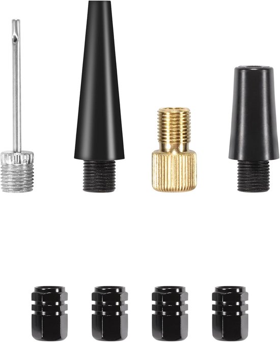 Fietspomp Accessoires - Onderdelen Set - Banden Oppompen - Specifiek Ontworpen - 6.7 x 4.4 cm - Zwart