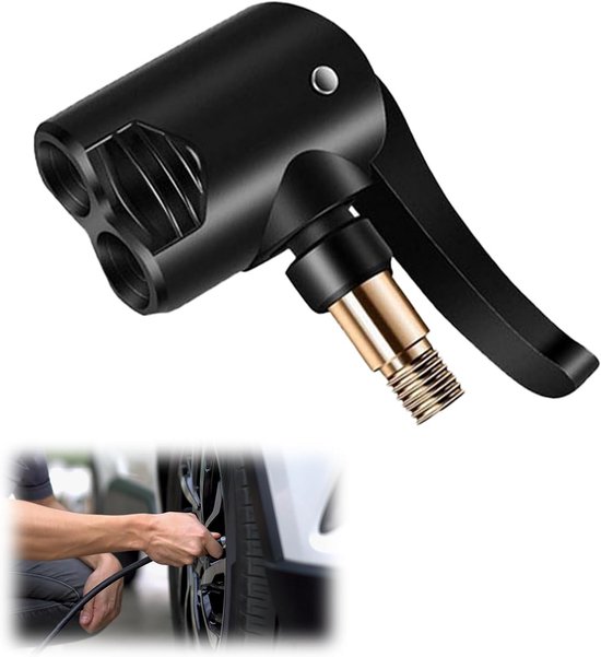 Fietspomp Adapter Set voor Auto- en Franse Ventielen - Universele Ventieladapter