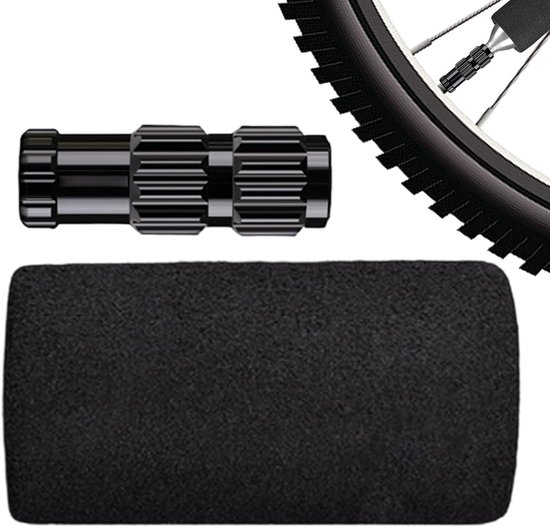 Fietspomp Adapter - Ventiel Verlengstuk - Banden Oppompen - 360 Graden Draaibaar - 6 x 3 x 3 cm - Zwart