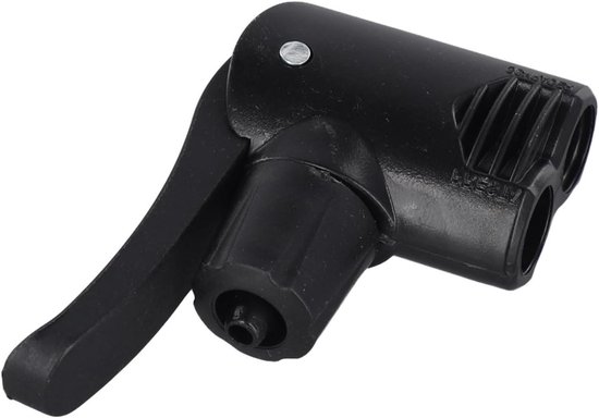 Fietspomp Adapter - Ventielkop Opzetstuk - Banden Oppompen - Dubbele Kop - 150 PSI - Zwart