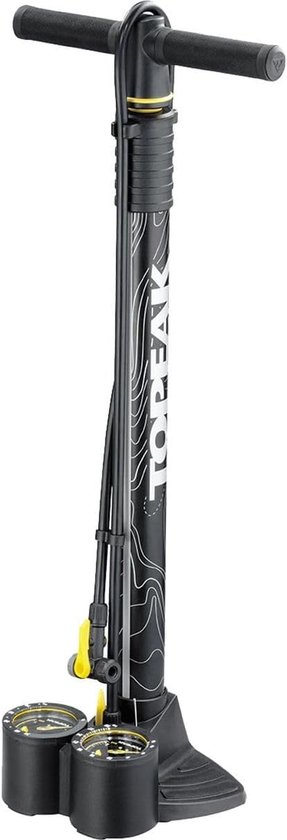Fietspomp - Bandenpomp - Banden Oppompen - Dubbele Manometer - 30 Inch - Zwart