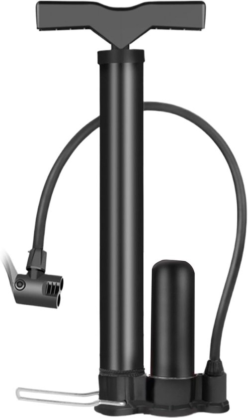 Fietspomp - Bike Pump - Bicycle Floor Pump with Air Pressure Cylinder - High Pressure Portable Bike Tire Pump for Road Bikes - Mountain Bikes - Manual Air Pump for Strollers - Balls - More